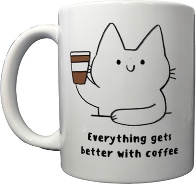 VM SHOPPING MALL Stop dreaming and start doing Ceremic Coffee mug 300 ml Ceramic Coffee Mug(300 ml)