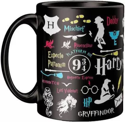 ECFAK HARRYPOTTER Doodle Ceramic Coffee Mug(325 ml)