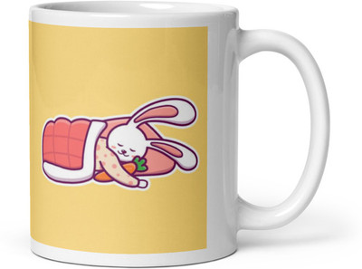 Mr UVD Rabbit sleeping with Carrot_MUGG Ceramic Coffee Mug(350 ml)