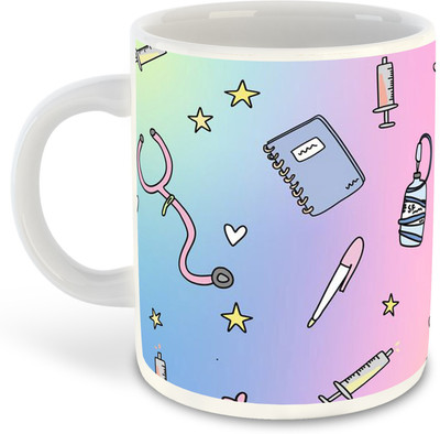 FLEXERSTYLE NEW2025-CSK Doctor theme Inspired Printed White Ceramic Coffee Cup &- D9 Ceramic Coffee Mug(325 ml)