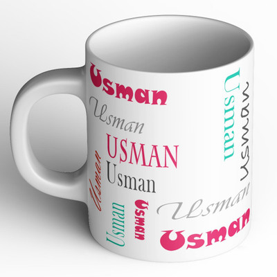 Abaronee 1010_Usman b004 in name 001 Ceramic Coffee Mug(350 ml)