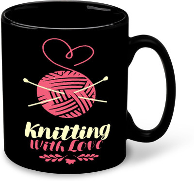 Daddy dream NEW-KnittingInspirationPrintedPremium-836 Ceramic Coffee Mug(325 ml, Pack of 3)