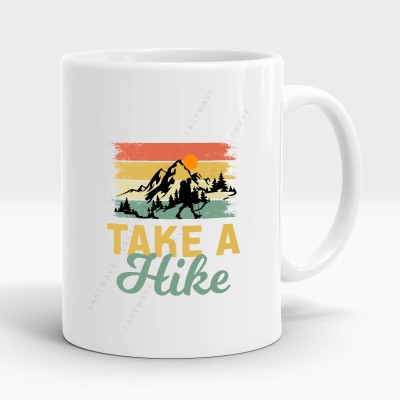 LASTWAVE Take A Hike, Graphic Printed 325ml Ceramic Coffee Mug(325 ml)