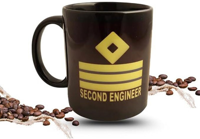 EMARINERSAPP Second Engineer Coffee Ceramic Coffee Mug(330 ml)