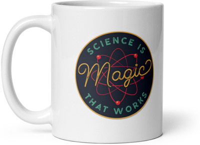 Mr UVD Science Is Magic Ceramic Coffee Mug(350 ml)