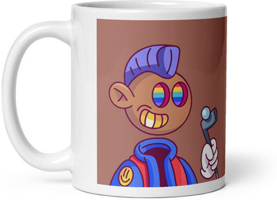 Mr UVD Robot with Game Ceramic Coffee Mug(350 ml)