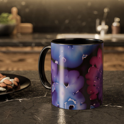 Vihaan Fashions Abstract Marble Art Coffee, 1414-Black Ceramic Coffee Mug(330 ml)