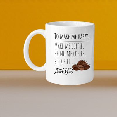 Print Ginnie 101_VM Life Is Just Better With Coffee L Ceramic Coffee Mug(325 ml)