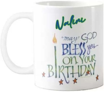 Exocticaa Happy Birthday Gift for Nalini HBD Quote 096 Ceramic Coffee Mug(325 ml)