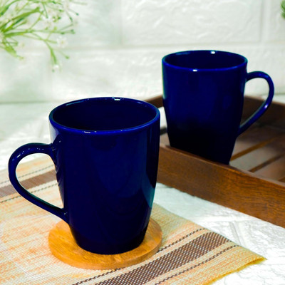 Gift4You Ceramic Conical Glossy Multicolor Milk/Coffee For Gifting,Birthday,festival Ceramic Coffee Mug(350 ml, Pack of 2)
