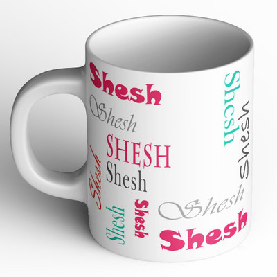 Abaronee 1010_Shesh b004 in name 001 Ceramic Coffee Mug(350 ml)
