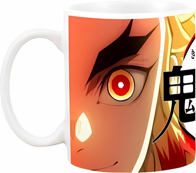 MITTRA Indiacraft Demon Slayer Printed Ceramic Coffee Mug(330 ml)