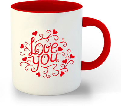 Daddy dream NEW-Love|Anniversary|Birthday|Couple|ValentinePrintedRedInner-1509 Ceramic Coffee Mug(804 ml, Pack of 3)