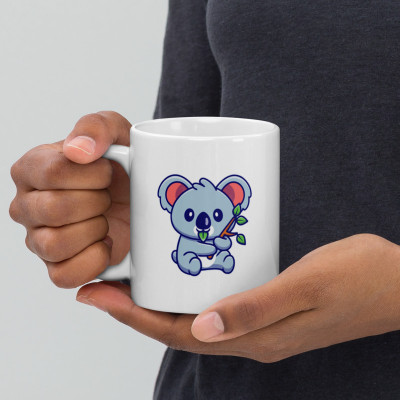 Mr UVD Panda (Koala) Vector Ceramic Coffee Mug(350 ml)