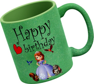 Gift4You Premium Quality Happy Birthday Gift For Special One-MUG-H B-( GREEN ) -019 Ceramic Coffee Mug(320 ml)