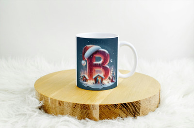 NAKSH ENTERPRISE Holiday Christmas Tree Print | Premium Ceramic Coffee Cup 350ml Ceramic Coffee Mug(325 ml)