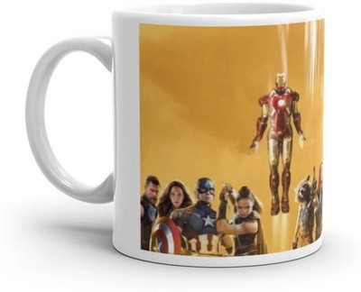 Mr UVD Heroes Design Graphical Printed Premium Quality_MUGG Ceramic Coffee Mug(350 ml)