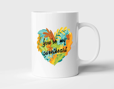 BLISSart NEW_BLSPMJP243-W Ceramic Coffee Mug(350 ml)