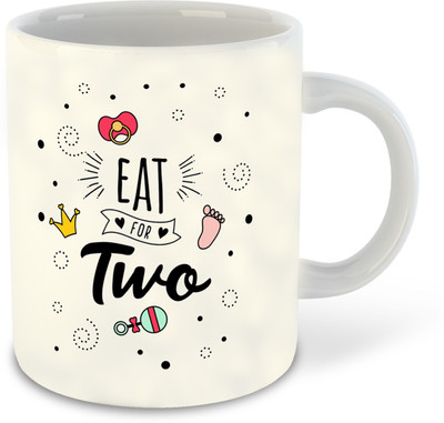 FLEXERSTYLE NEW2025-CSK-Babyshower-CMC-325 ml pack of 1 _NEW Ceramic Coffee Mug(325 ml)