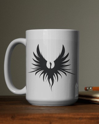 DreamCreation Mug with Printed Bird Design Ceramic Coffee Mug(325 ml)