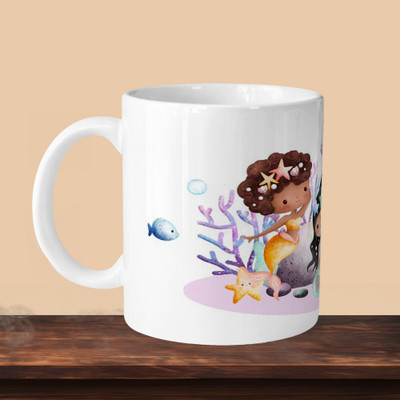 Print Ginnie 101_Mermaid L Ceramic Coffee Mug(494 ml)