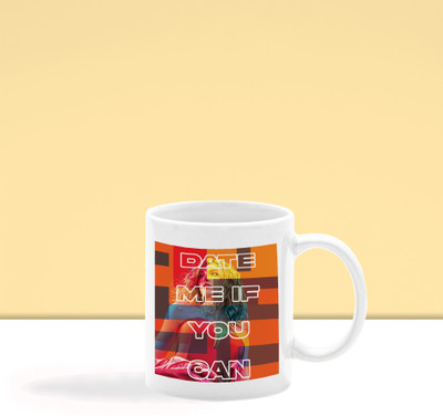 Special Trend Hub Brightly Colored Girl Art With Pop Design Printed Coffee 250ml Ceramic Coffee Mug(250 ml)