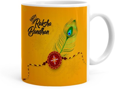 Kesri Gifts Happy Rakshabandhan Theme(RK24-311) Ceramic Coffee Mug(325 ml)