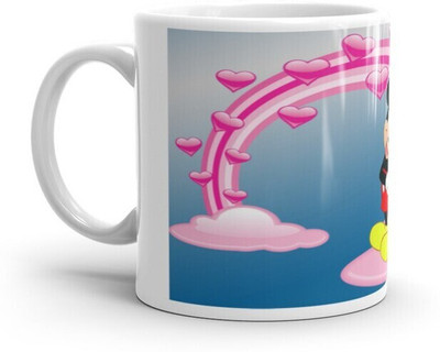 Mr UVD Micky Minnie Love Design Graphical Printed Premium Quality_MUGG Ceramic Coffee Mug(350 ml)