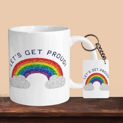 VM MALL 101_Lets Get Proud R-R Ceramic Coffee Mug(330 ml)