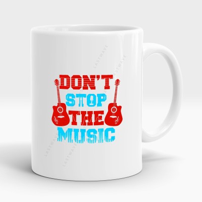 LASTWAVE Don't Stop The Music Design 2, Graphic Printed 325ml Ceramic Coffee Ceramic Coffee Mug(325 ml)