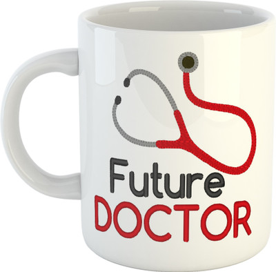 Manorath Future Doctor Loading Please Wait FPM162 Printed Ceramic Coffee (350 ml) Ceramic Coffee Mug(345 ml)