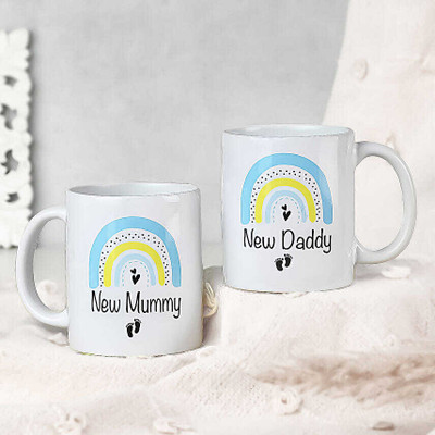 FNP New Mom N Dad Keepsakes Ceramic Coffee Mug(325 ml)