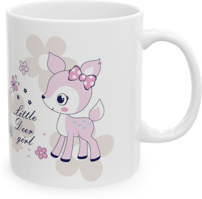 Giftspedia DEAR GIRL PRINTED CERMIC COOFFEE MUG 350ML Ceramic Coffee Mug(350 ml)