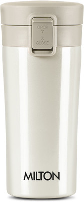 MILTON Thermosteel Cream|Hot & Cold|Soup Flask|Tea Stainless Steel Coffee Mug(300 ml)