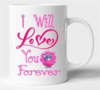 BLISSart NEW_BLS-PM-KP1353-W Ceramic Coffee Mug(350 ml)