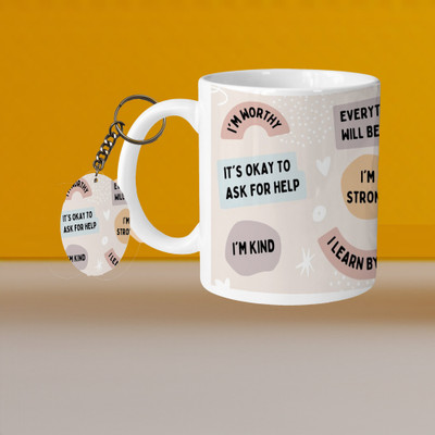 Printhorizon 101_VM You Can Do It L-S Ceramic Coffee Mug(335 ml, Pack of 2)