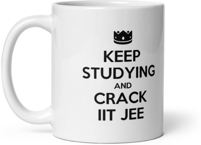 Mr UVD Keep Studying And Crack IIT JEE Ceramic Coffee Mug(350 ml)