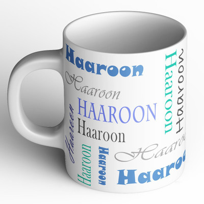 Abaronee 1010_Haaroon b005 in name Ceramic Coffee Mug(350 ml)