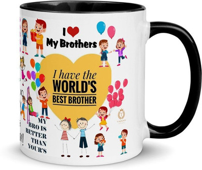 TAJNAN TAJ-BROMUG-BLACK Ceramic Coffee Mug(350 ml)