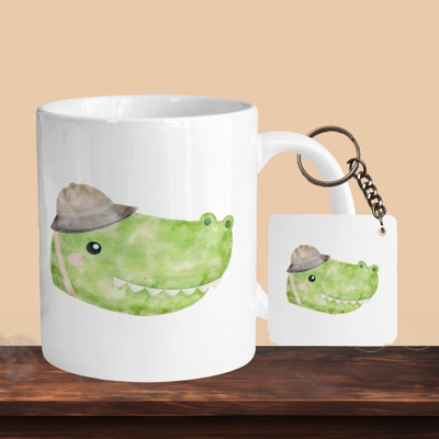 VM MALL 101_Croc R-S Ceramic Coffee Mug(330 ml, Pack of 2)