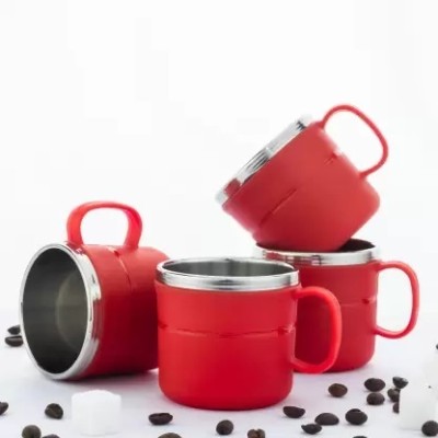 HITRTH CUP SET Plastic Coffee Mug(150 ml, Pack of 6)