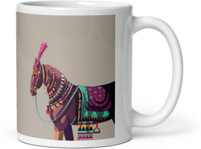 Mr UVD Horse in Marriage_MUGG Ceramic Coffee Mug(350 ml)