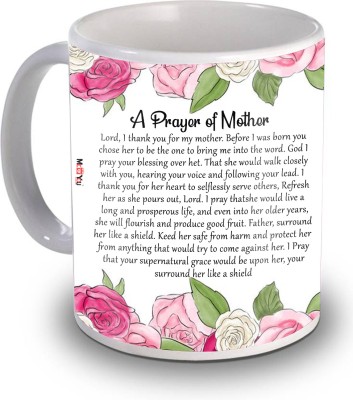 ME&YOU Unique Gift For Mother | Prayer For Mother | Gift Pack Ceramic Coffee Mug(325 ml)