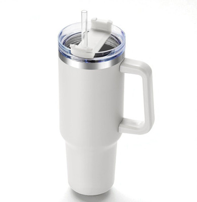 Trishakti Insulated Leak Proof Double Wall Hot & Cold White Stainless Steel Tumbler(1200 ml)