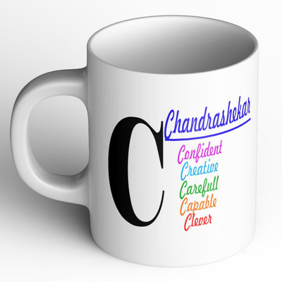 Abaronee NEW_Chandrashekar c001 in name Ceramic Coffee Mug(350 ml)
