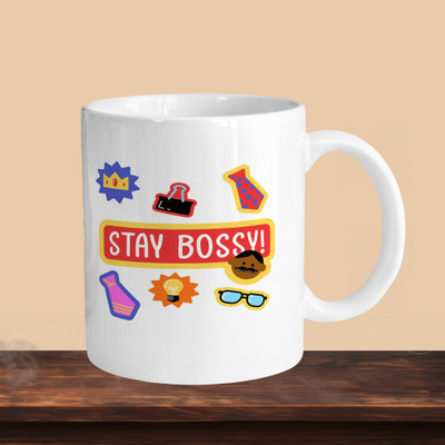 sublix NEW_Stay Bossy R Ceramic Coffee Mug(330 ml)