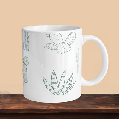 sublix NEW_Cactus R Ceramic Coffee Mug(330 ml)