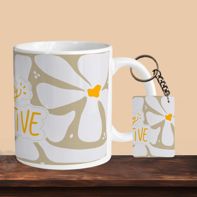 sublix NEW_Stay Positive R-R Ceramic Coffee Mug(330 ml)