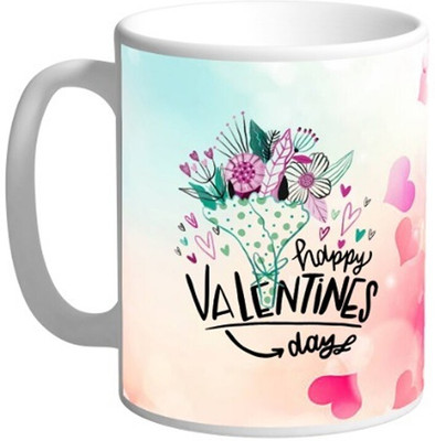 blinkNshop Valentines Day Cute Kitty Ceramic Coffee Mug(325 ml)