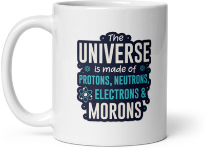 Dr Farfar The Universe is Made Up Of Science Ceramic Coffee Mug(350 ml)
